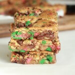 Christmas Chocolate Crunch Blondies
