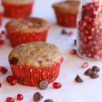 Pomegranate Chocolate Chip Muffins