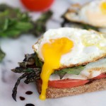 Roasted Asparagus Caprese Melt with Balsamic Drizzle and Fried Egg-7