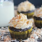 Toasted Coconut Caramel Chocolate Cupcakes-1