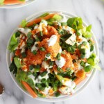 Crispy Buffalo Quinoa Bites Salad with Cheesy Ranch-6