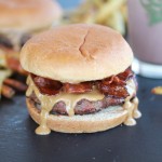 Peanut Butter Burgers with Slim Jim Fries and Chocolate Malted Milkshake-10