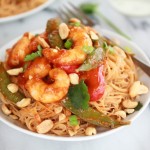 Sweet Thai Shrimp Curry with Peanut Noodles.