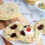 Giant Hot Fudge Ice Cream Sundae Cookies-4