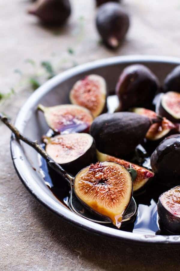 Balsamic fig glazed pork w blistered cherry tomatoes and creamy gorgonzola polenta. 61