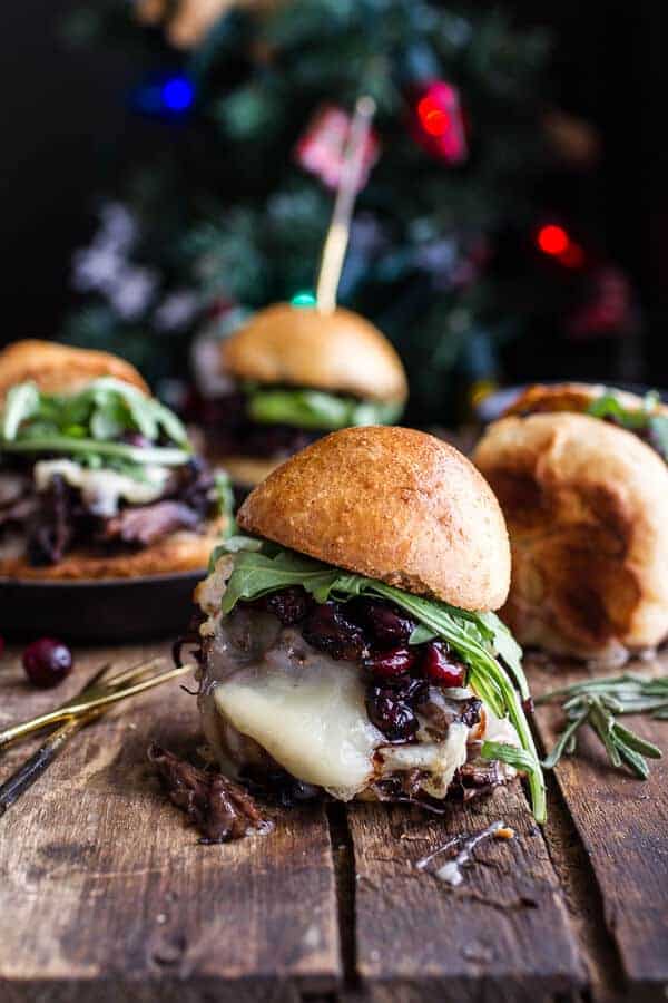Gingery steak and brie sliders with balsamic cranberry sauce 1