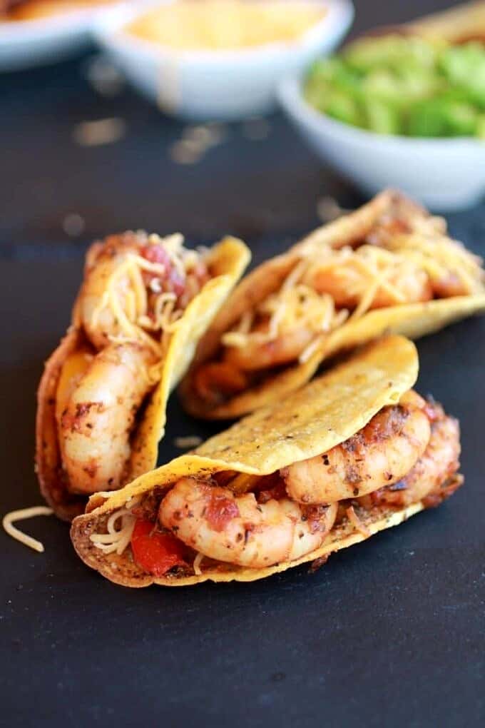 Cajun Shrimp Tacos with Homemade Hard Taco Shells Half Baked Harvest