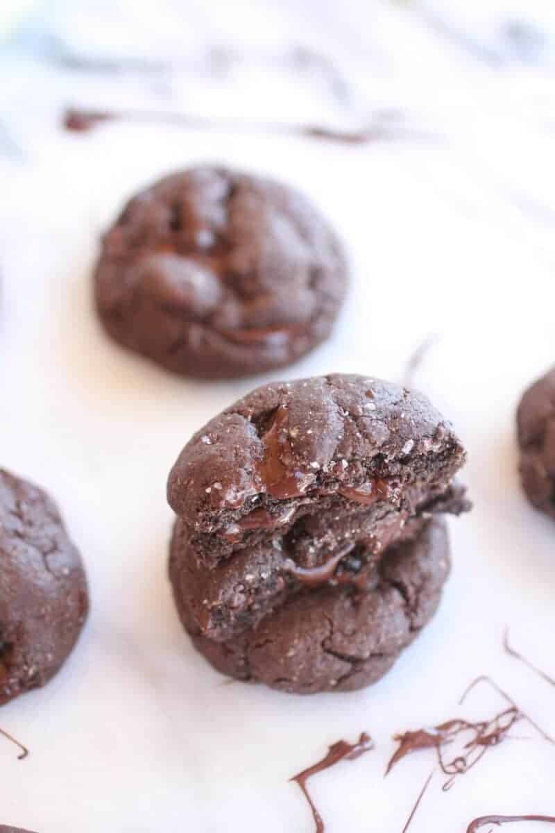 Dark Chocolate Coconut Mudslide Cookies-9