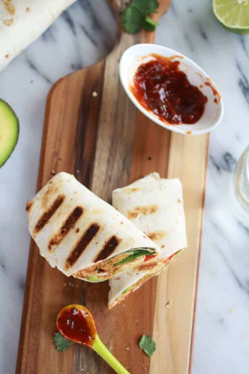 Grilled Tex-Mex Chicken and Qunioa Wraps-12