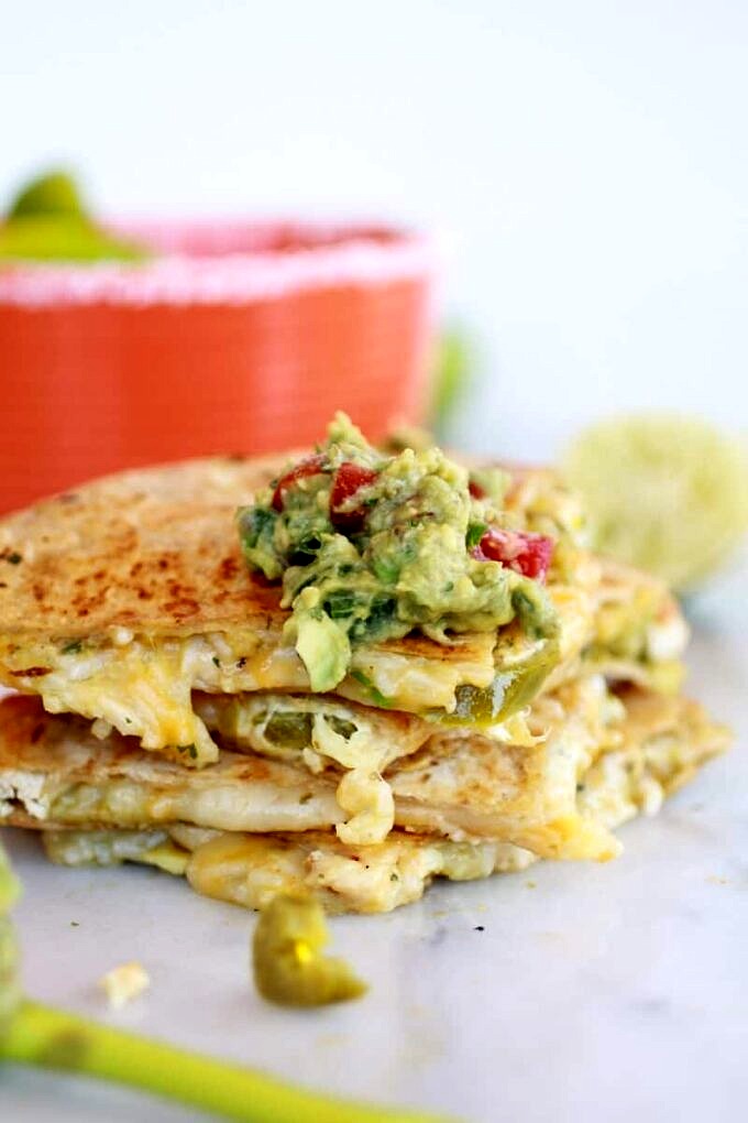 Margarita Chicken Quesadilla with Margarita Guacamole Half Baked Harvest