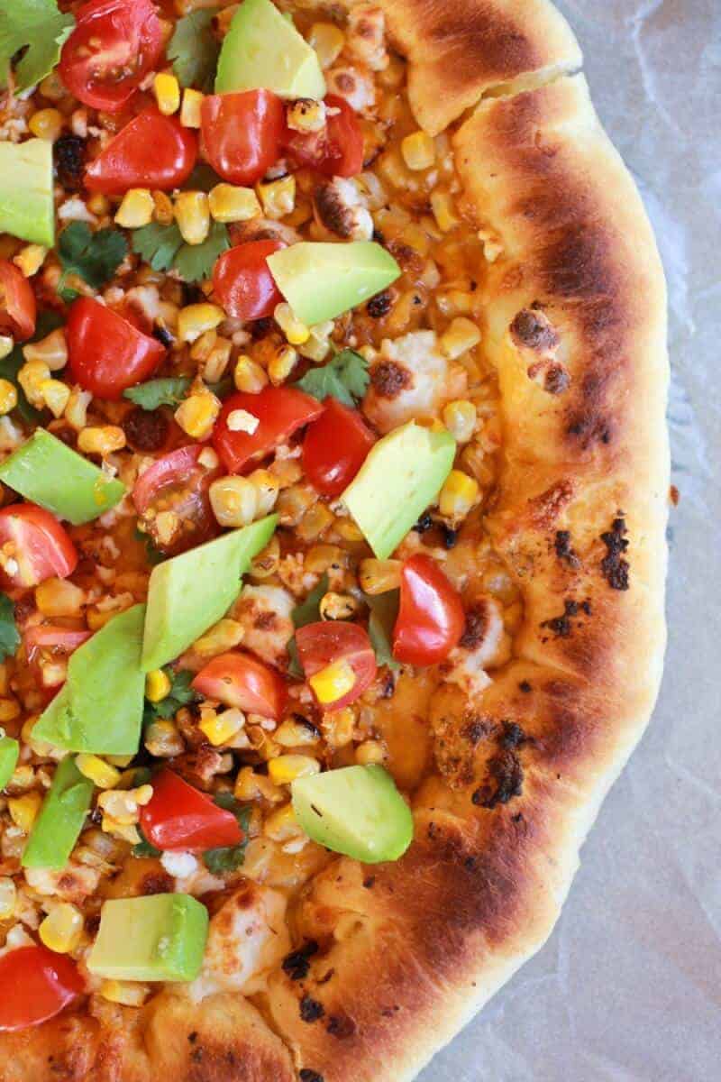 Grilled Corn and Chipotle Pesto Pizza with Queso Fresco | https://www.halfbakedharvest.com/