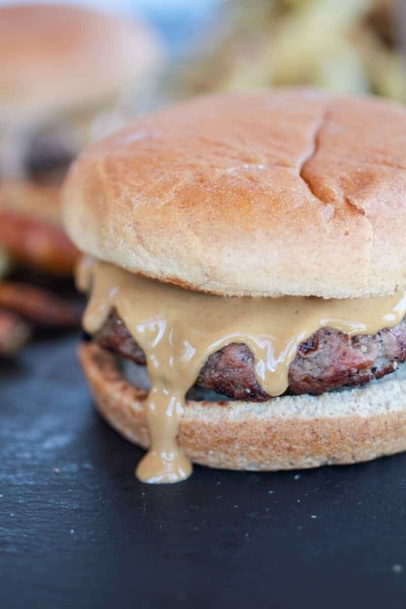 Peanut Butter Burgers with Slim Jim Fries and Chocolate Malted Milkshake | https://www.halfbakedharvest.com/