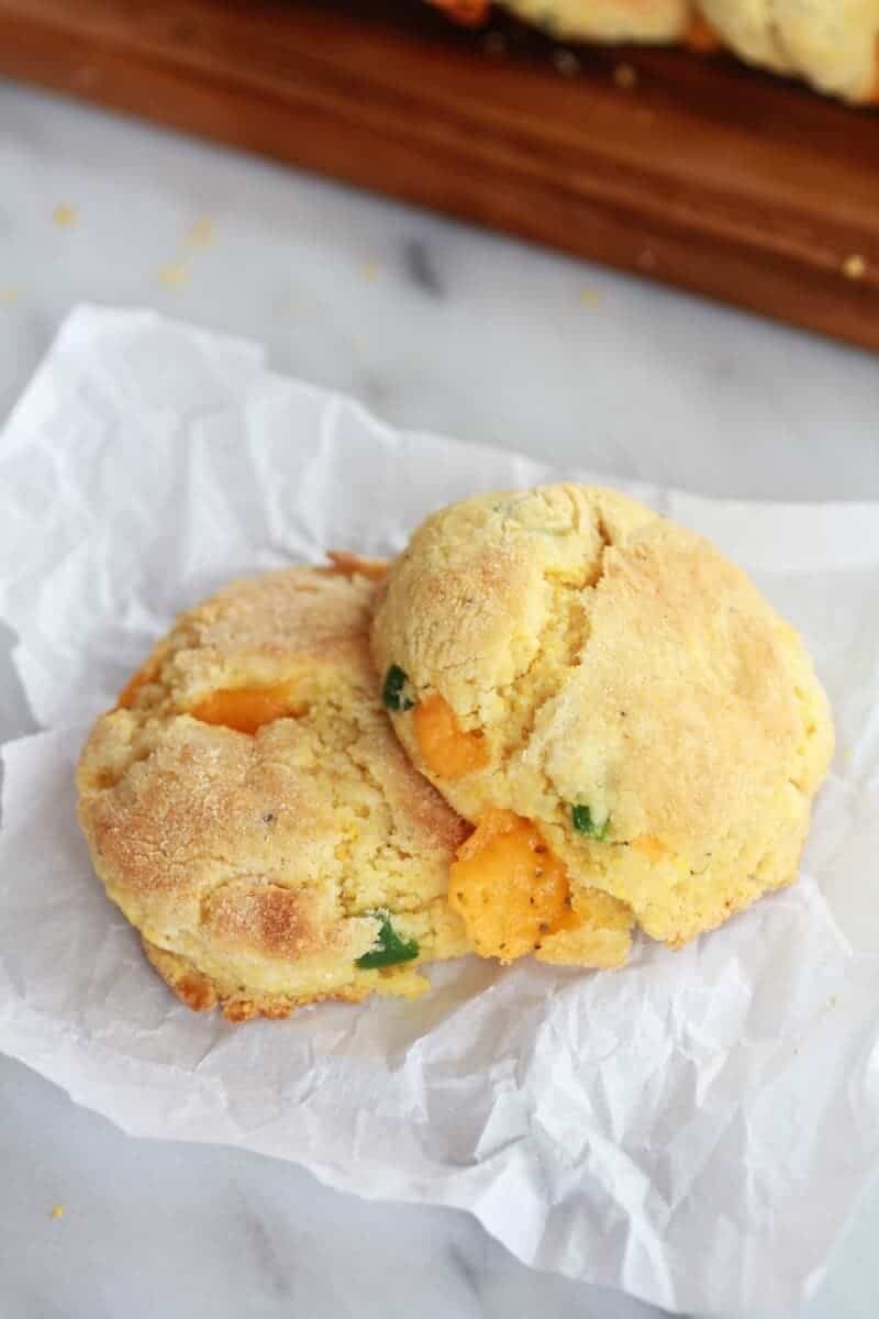 Sweet Honey Jalapeño Cheddar Cornbread Biscuits | https://www.halfbakedharvest.com/
