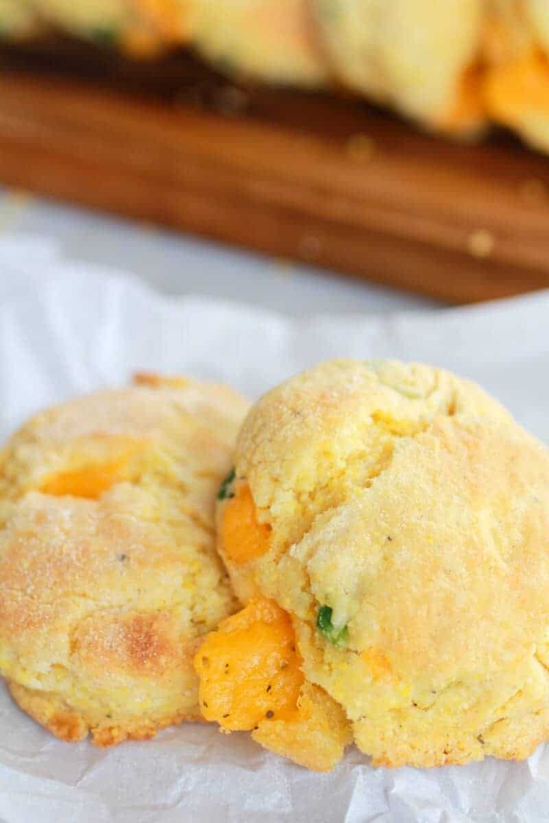 Sweet Honey Jalapeño Cheddar Cornbread Biscuits | https://www.halfbakedharvest.com/