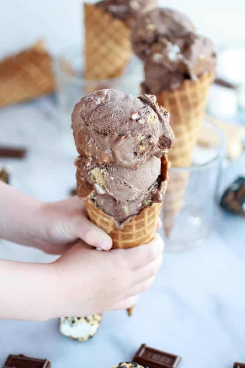 Toasted S'more Chocolate Fudge Ice Cream | https://www.halfbakedharvest.com/