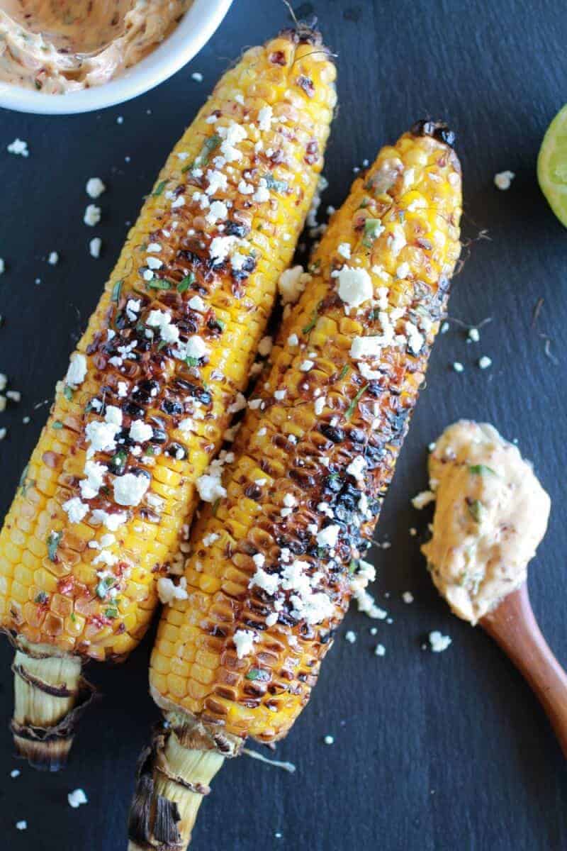 Exactly How I Grill My Corn + Chipotle Lime and Cotija Cheese Butter | halfbakedharvest.com
