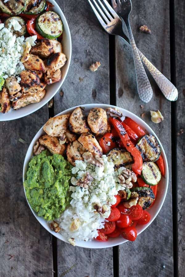 California Chicken, Veggie, Avocado and Rice Bowls | halfbakedharvest.com