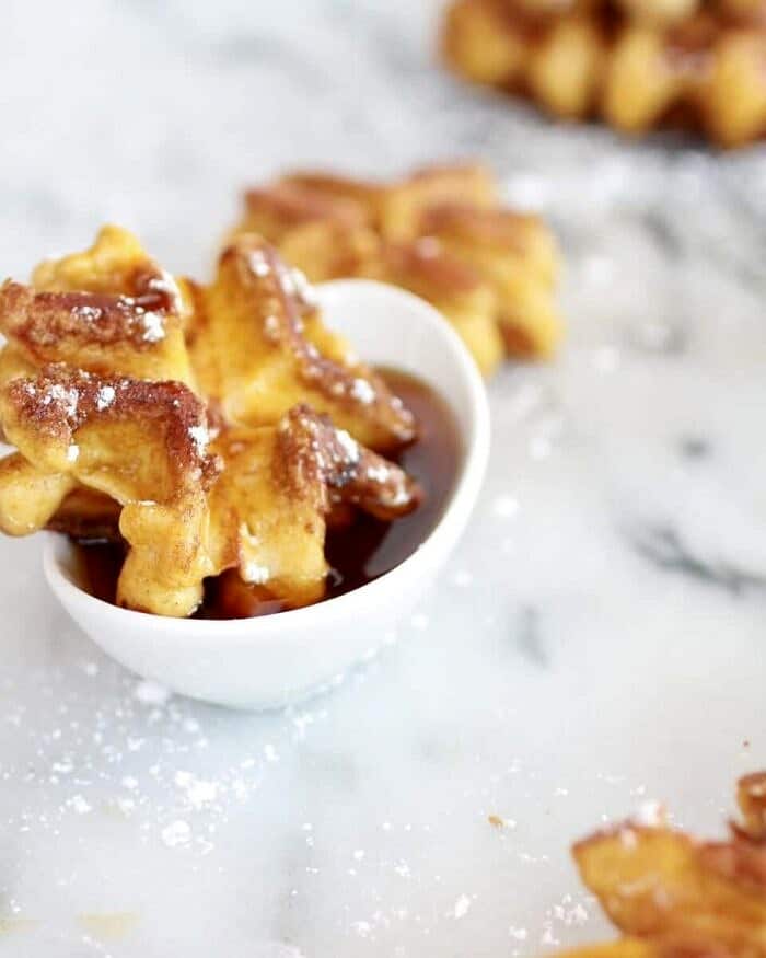 Mini Whole Wheat Cinnamon French Toast Waffle Dunkers Half Baked Harvest