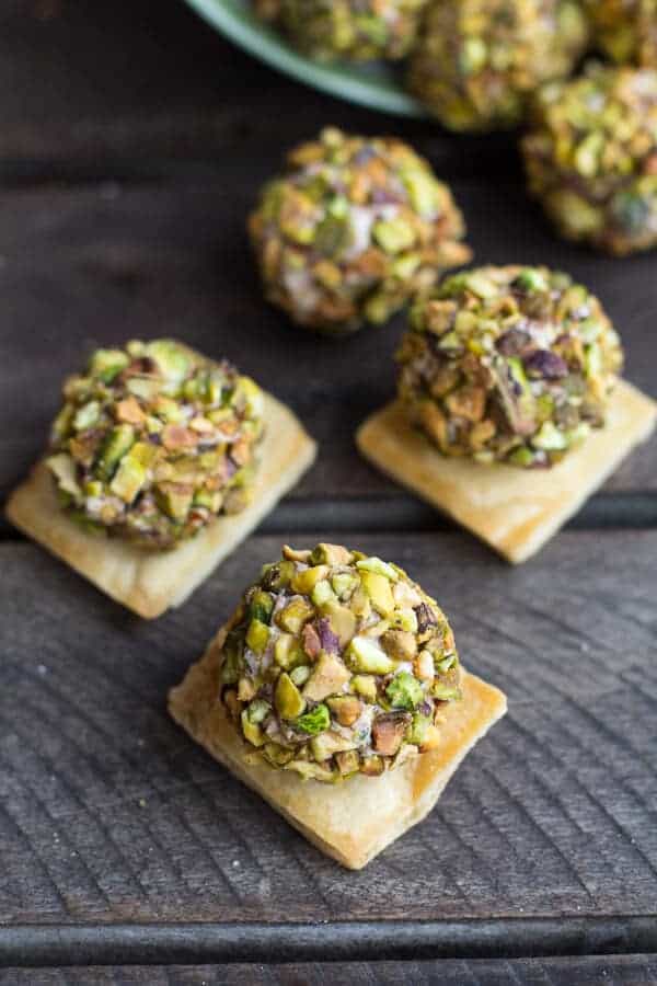 Crazy greek feta, sun-dried tomato and pistachio truffles | Healthy Appetizer Ideas For Thanksgiving | easy appetizers