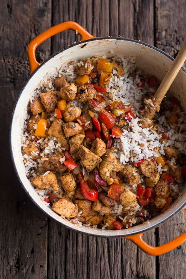 30 Minute Healthy Cajun Chicken and Rice-4