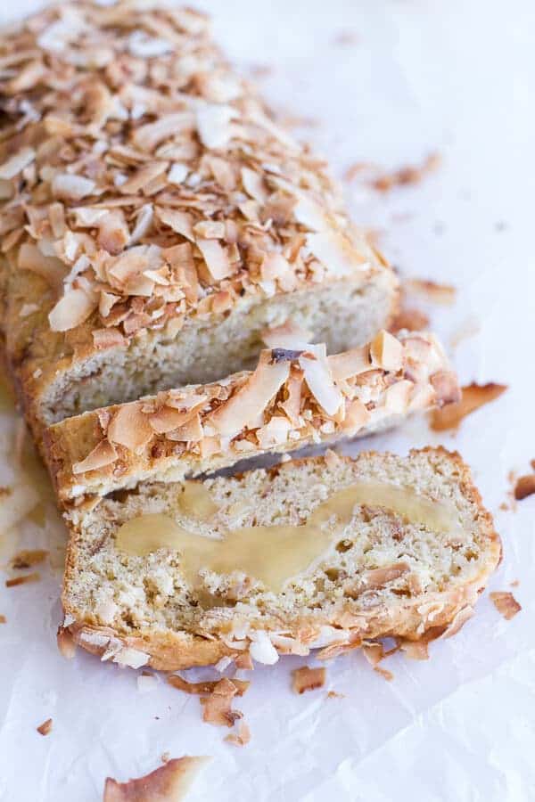 Toasted Coconut Lemon Bread with Salted Honey Butter | halfbakedharvest.com