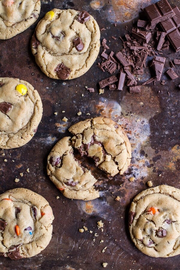 Double Trouble Chocolate Chunk Peanut Butter Honey Cookies.-1