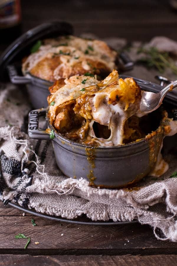 Butternut Squash and Beefy Mushroom Pot Pies w/Flakey Taleggio Crust | halfbakedharvest.com @hbharvest