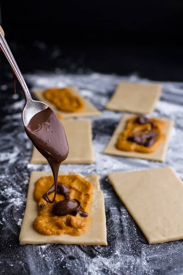 Cinnamon Sugar Nutella Swirled Pumpkin Pie Pop-Tarts | halfbakedharvest.com @hbharvest