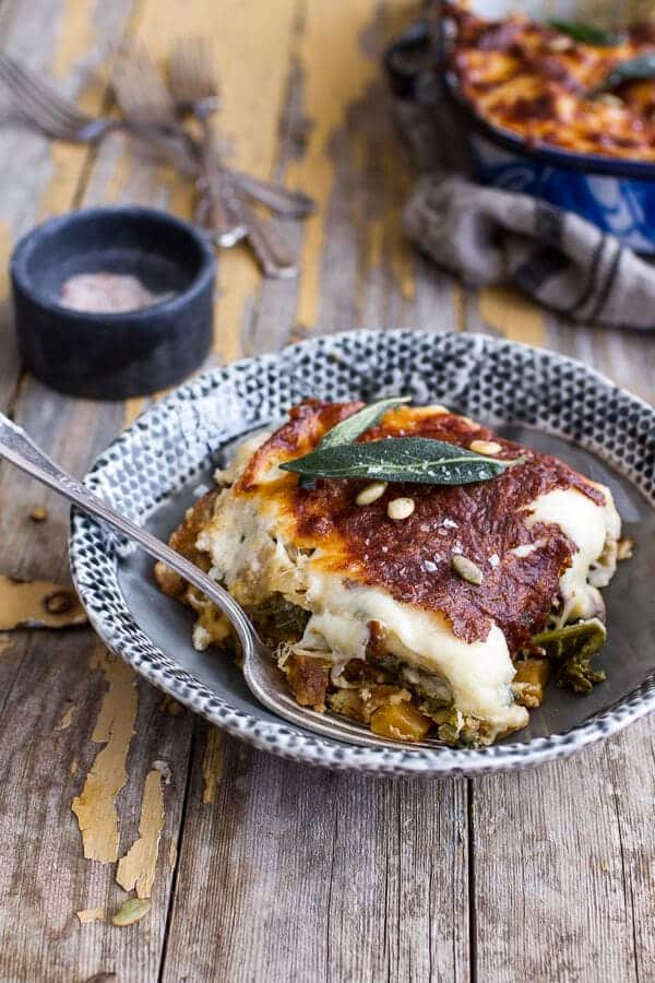 Caramelized Butternut Squash and Kale Florentine Lasagna | Easy Vegetable Lasagna Recipes