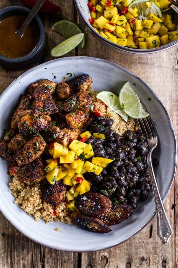 Cuban Chicken and Black Bean Quinoa Bowls with Fried Bananas-1