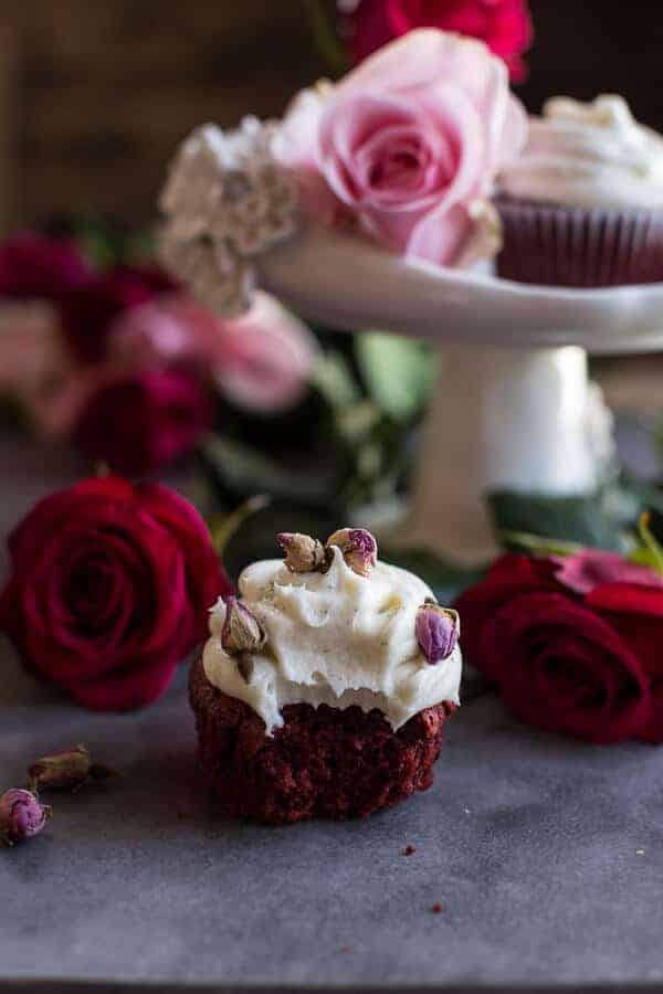Deep Dark and Rosy, Red Velvet Cupcakes | halfbakedharvest.com @hbharvest