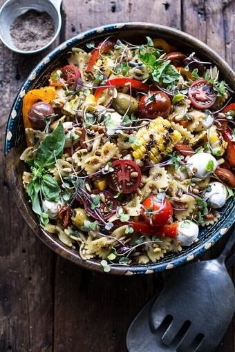Everything But the Kitchen Sink Pasta Salad | halfbakedharvest.com @hbharvest