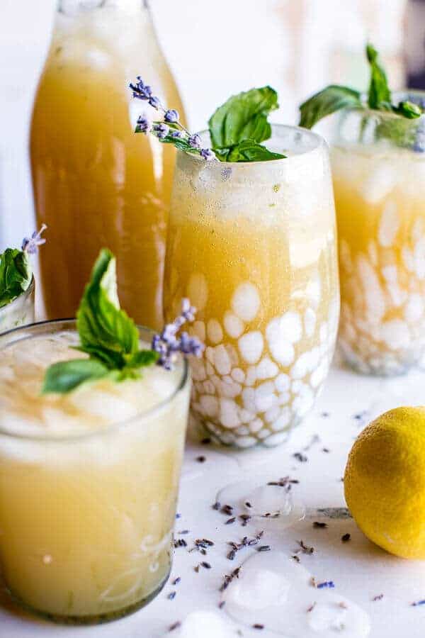 Lavender Basil Lemonade | a healthy drink to sip on all summer! halfbakedharvest.com @hbharvest