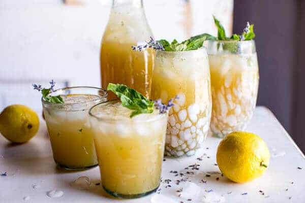 Lavender Basil Lemonade | a healthy drink to sip on all summer! halfbakedharvest.com @hbharvest