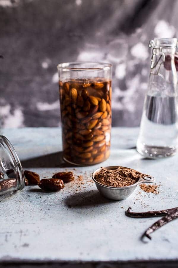 Chocolate Almond Milk with Creamy Malted Coffee Ice Cubes | halfbakedharvest.com @hbharvest