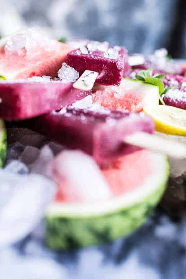 Ginger, Hibiscus and Minty Watermelon Popsicles | halfbakedharvest.com @hbharvest