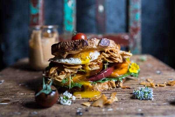 Vegan BLT (…minus that egg) with Chipotle Tahini “Mayo” | halfbakedharvest.com @hbharvest
