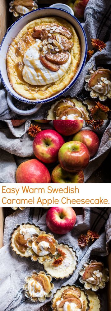 Easy Warm Swedish Caramel Apple Cheesecake | halfbakedharvest.com @hbharvest