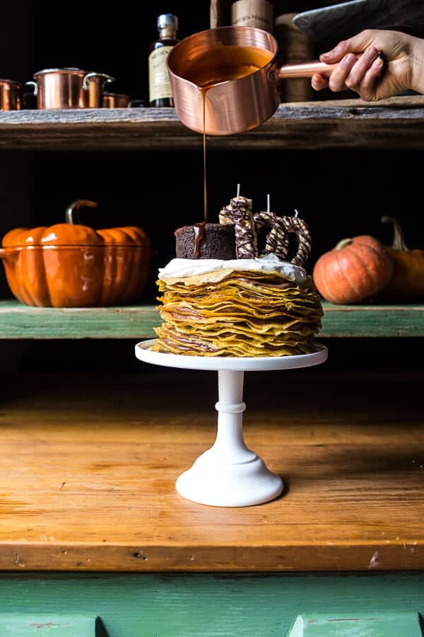 Pumpkin Nutella Crepe Cake | Half Baked Harvest