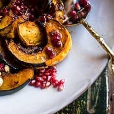 Brown Sugar and Pineapple Roasted Acorn Squash with Spiced Brown Butter | halfbakedharvest.com @hbharvest
