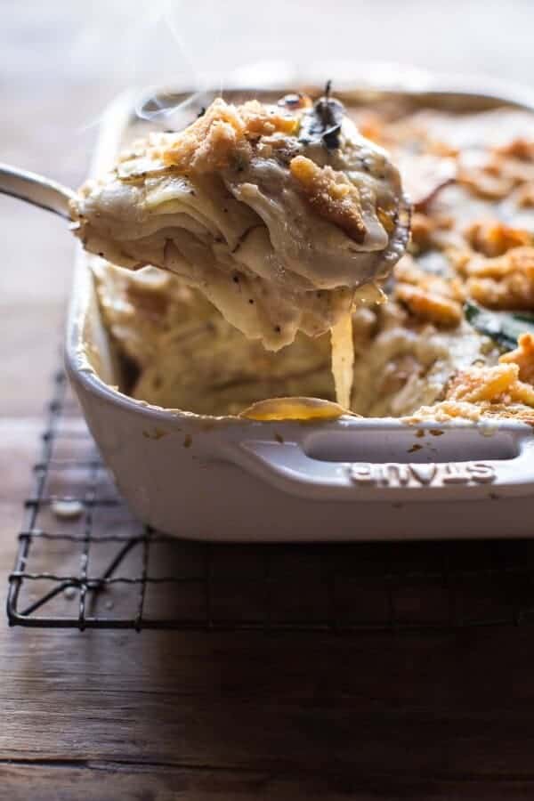 Cheesy Potato Au Gratin with Buttery Ritz Cracker Crumbs | halfbakedharvest.com @hbharvest
