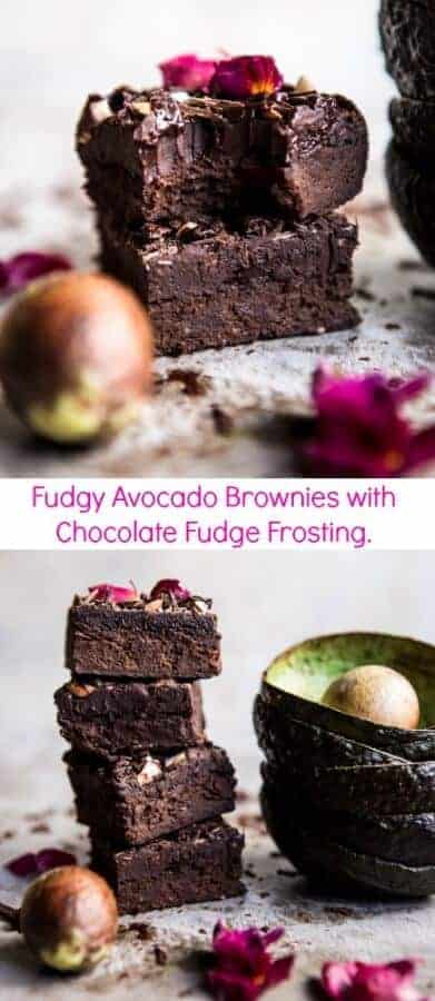 Fudgy Avocado Brownies with Chocolate Fudge Frosting | halfbakedharvest.com @hbharvest