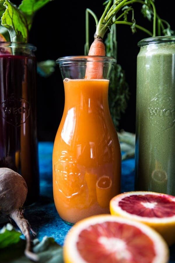 Red’s 3 Favorite Winter Juices and Smoothies: Tropical Carrot Juice | halfbakedharvest.com @hbharvest