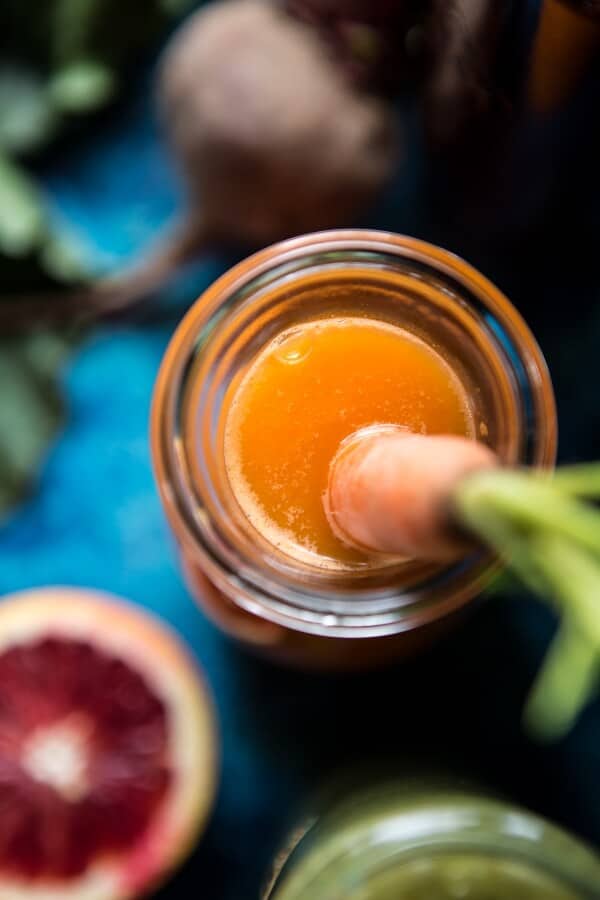 Red’s 3 Favorite Winter Juices and Smoothies: Tropical Carrot Juice | halfbakedharvest.com @hbharvest