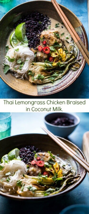 Thai Lemongrass Chicken Braised in Coconut Milk | halfbakedharvest.com @hbharvest