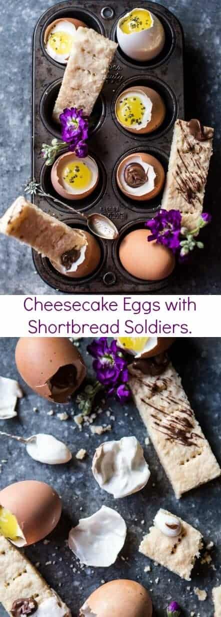 Cheesecake Eggs with Shortbread Soldiers | halfbakedharvest.com @hbharvest