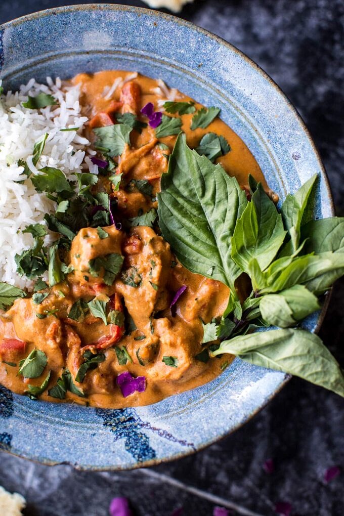 Crockpot Creamy Cashew Chicken. Half Baked Harvest
