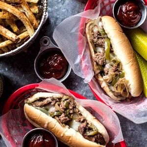 Crockpot Philly Cheesesteaks | halfbakedharvest.com @hbharvest