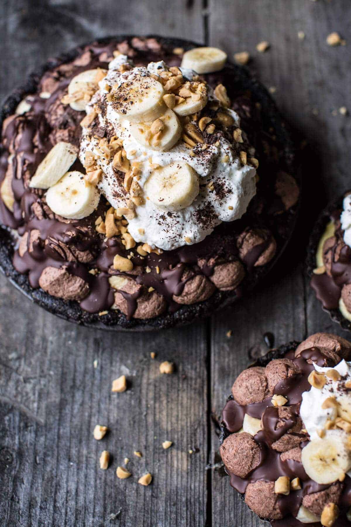 Banana Cream Pie…with Chocolate and Peanuts | halfbakedharvest.com @hbharvest