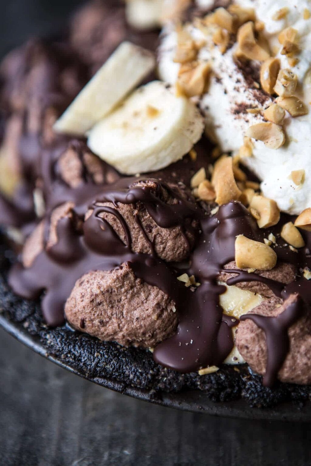 Banana Cream Pie...with Chocolate and Peanuts! Half Baked Harvest